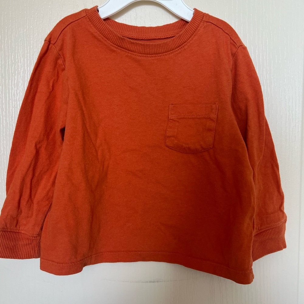 3/$10 Old Navy Toddler Orange Long Sleeve Shirt Size 2T